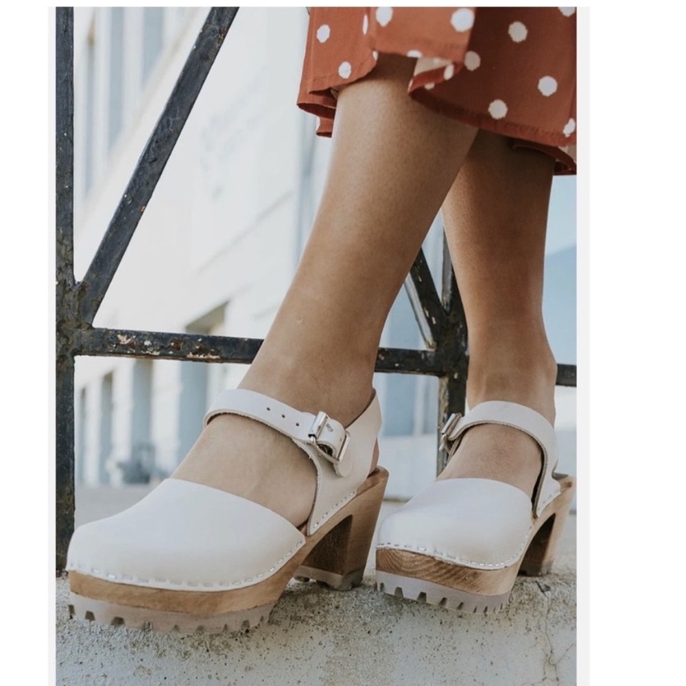 Free People X MIA Abba Wooden Clogs Sz 36